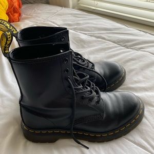 black doc marten boots